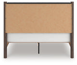 Pamytta Queen Upholstered Platform Bed, Dresser and Mirror
