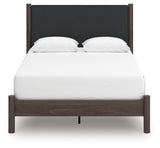 Pamytta Queen Upholstered Platform Bed, Dresser and Mirror