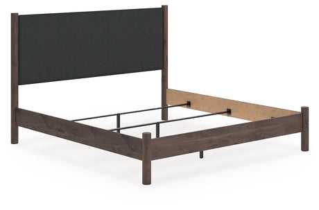 Furniture City Houma - Ashley Furniture - Pamytta King Upholstered Panel Bed - King Upholstered Panel Bed / Brown - PCB2614B29