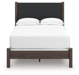 Pamytta Full Upholstered Panel Bed, Dresser and Mirror