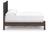 Pamytta Full Upholstered Panel Bed, Dresser and Mirror