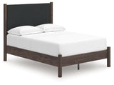 Pamytta Full Upholstered Platform Bed, Dresser and Mirror