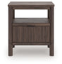 Furniture City Houma - Ashley Furniture - Pamytta Bedroom - One Drawer Night Stand / Brown - PCB2614-91