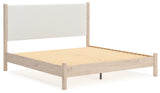 Cadmori King Upholstered Panel Bed, Dresser and Nightstand