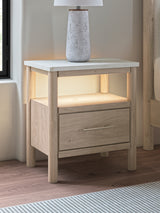 Cadmori Queen Upholstered Panel Bed