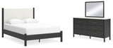 Cadmori Queen Upholstered Panel Bed
