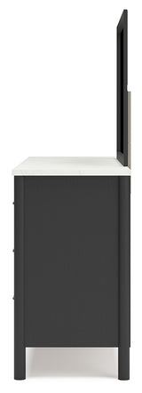 Cadmori King Panel Bed, Dresser, Mirror and Nightstand