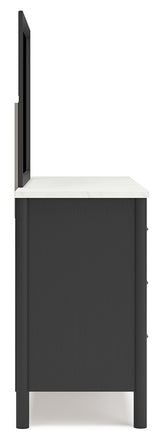 Cadmori King Panel Bed, Dresser, Mirror and Nightstand