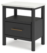 Cadmori King Panel Bed, Dresser, Mirror and Nightstand