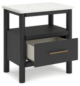 Cadmori King Panel Bed, Dresser, Mirror and Nightstand
