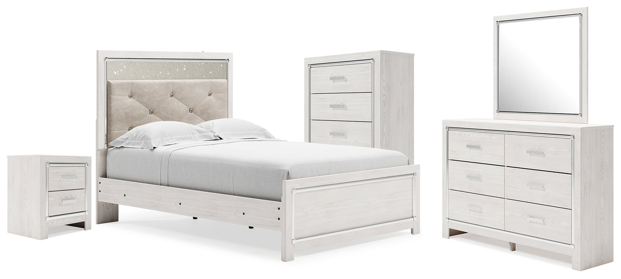 Furniture City Houma - Ashley Furniture - Altyra Full Upholstered Panel Bed, Dresser, Mirror, Chest and Nightstand - Full Upholstered Panel Bed, Dresser, Mirror, Chest and Nightstand - B2640B78