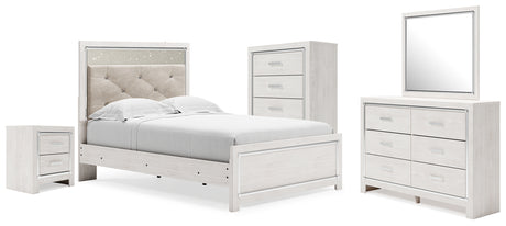 Furniture City Houma - Ashley Furniture - Altyra Full Upholstered Panel Bed, Dresser, Mirror, Chest and Nightstand - Full Upholstered Panel Bed, Dresser, Mirror, Chest and Nightstand - B2640B78