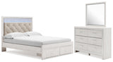 Furniture City Houma - Ashley Furniture - Altyra Queen Upholstered Panel Storage Bed, Dresser and Mirror - Queen Upholstered Panel Storage Bed, Dresser and Mirror - B2640B26