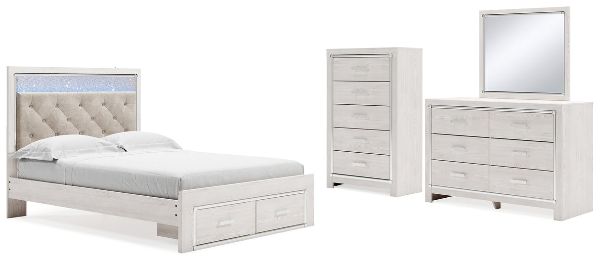 Furniture City Houma - Ashley Furniture - Altyra Queen Panel Storage Bed, Dresser, Mirror and Chest - Queen Panel Storage Bed, Dresser, Mirror and Chest - B2640B52