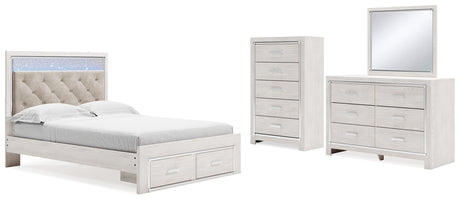 Furniture City Houma - Ashley Furniture - Altyra Queen Panel Storage Bed, Dresser, Mirror and Chest - Queen Panel Storage Bed, Dresser, Mirror and Chest - B2640B52