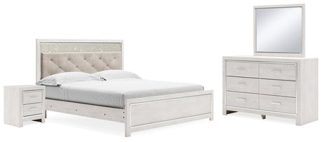 Furniture City Houma - Ashley Furniture - Altyra King Upholstered Panel Bed, Dresser, Mirror, and Nightstand - King Upholstered Panel Bed, Dresser, Mirror, and Nightstand - B2640B34