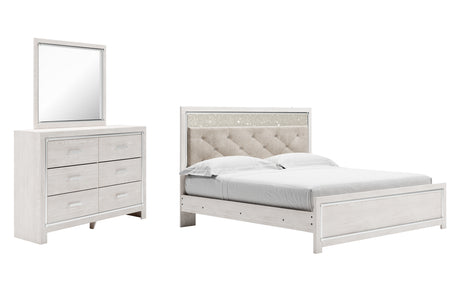 Furniture City Houma - Ashley Furniture - Altyra King Panel Bed, Dresser and Mirror - King Panel Bed, Dresser and Mirror - B2640B57