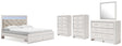 Furniture City Houma - Ashley Furniture - Altyra King Storage Bed, Dresser, Mirror and 2 Chests - King Storage Bed, Dresser, Mirror and 2 Chests - B2640B45