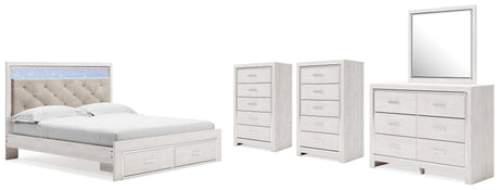 Furniture City Houma - Ashley Furniture - Altyra King Storage Bed, Dresser, Mirror and 2 Chests - King Storage Bed, Dresser, Mirror and 2 Chests - B2640B45