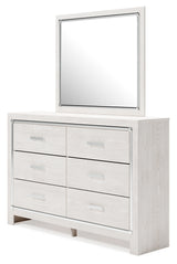Altyra Queen Bookcase Storage Bed, Dresser and Mirror
