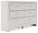 Altyra Full Upholstered Panel Bed, Dresser and Nightstand