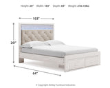 Altyra Queen Storage Bed, Dresser Mirror, Chest and 2 Nightstands