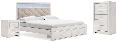 Furniture City Houma - Ashley Furniture - Altyra King Storage Bed, Chest and Nightstand - King Storage Bed, Chest and Nightstand - B2640B44