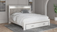 Furniture City Houma - Ashley Furniture - Altyra King Upholstered Storage Bed - King Upholstered Storage Bed / White - B2640B29