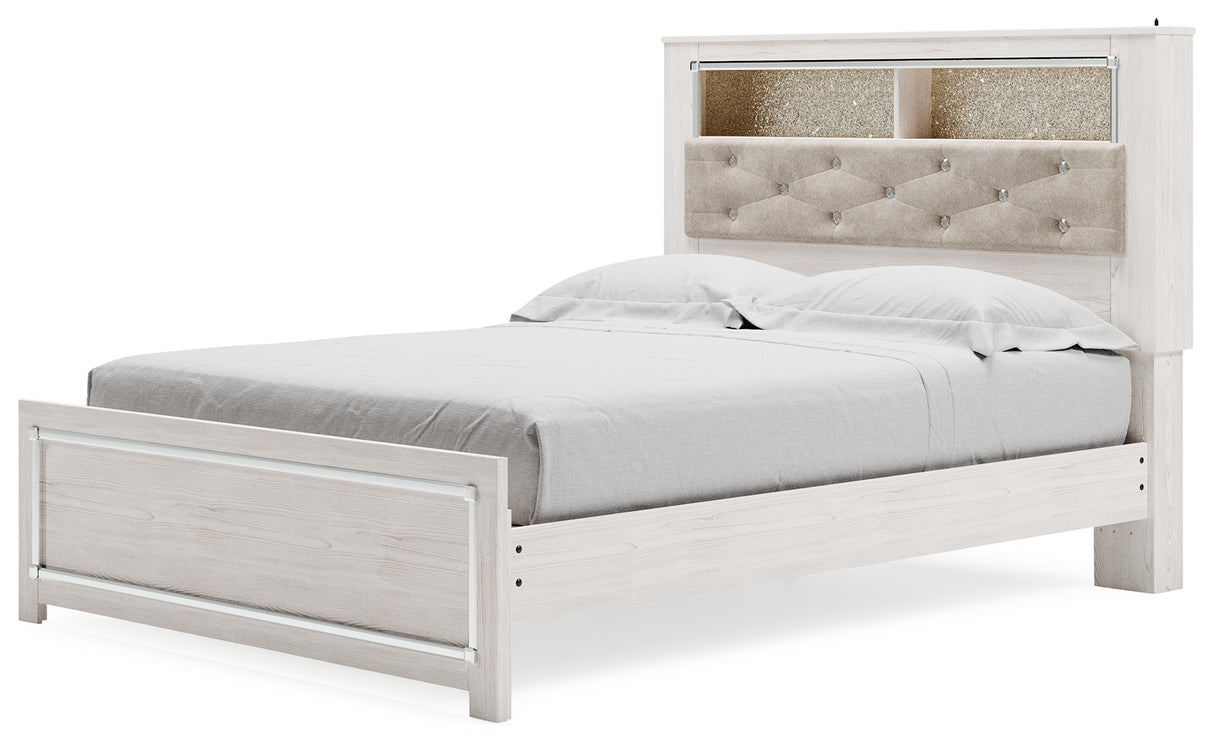 Altyra Queen Bookcase Bed, Dresser, Chest and Nightstand