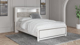 Altyra Queen Upholstered Panel Bed, Dresser and Mirror