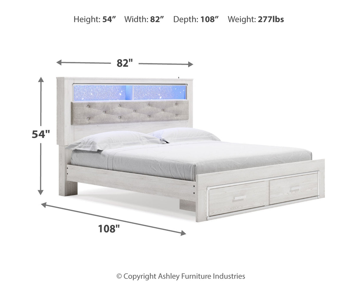 Altyra King Storage Bed, Dresser, Mirror, Chest and Nightstand