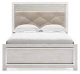 Altyra Full Upholstered Panel Bed, Dresser, Mirror, Chest and Nightstand