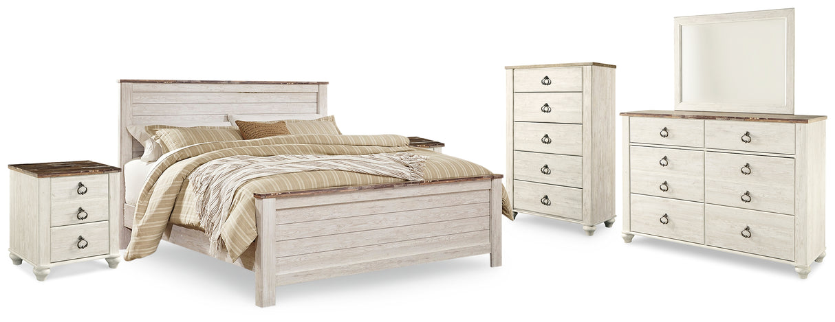 Willowton King Panel Bed