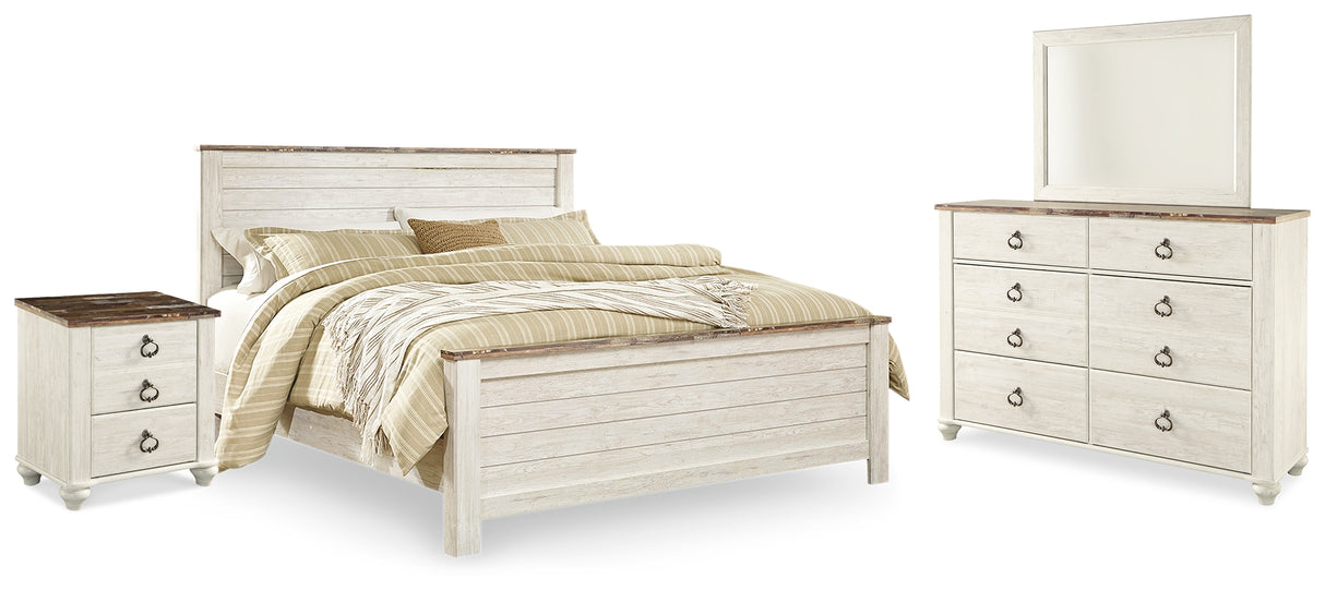 Willowton King Panel Bed