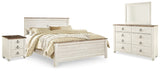 Willowton King Panel Bed