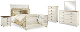 Willowton Queen Sleigh Bed