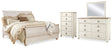 Furniture City Houma - Ashley Furniture - Willowton King Sleigh Bed, Dresser, Mirror and Chest - King Sleigh Bed, Dresser, Mirror and Chest - B267B42