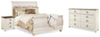 Furniture City Houma - Ashley Furniture - Willowton Queen Sleigh Bed, Dresser and Nightstand - Queen Sleigh Bed, Dresser and Nightstand - B267B59