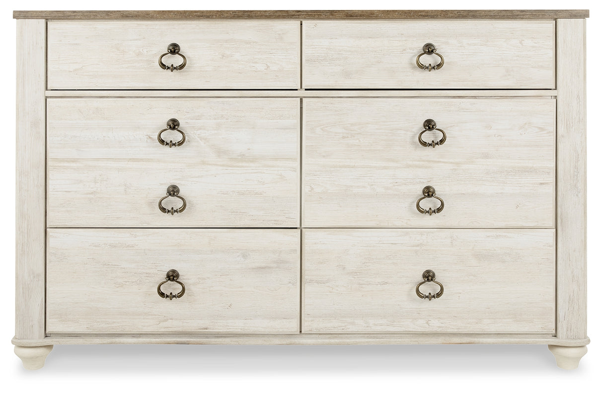 Willowton Queen Sleigh Bed and Dresser
