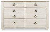 Willowton Queen Sleigh Bed and Dresser