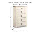 Willowton Queen Sleigh Bed
