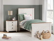 Furniture City Houma - Ashley Furniture - Willowton Twin Panel Bed - Twin Panel Bed / Whitewash - B267B15