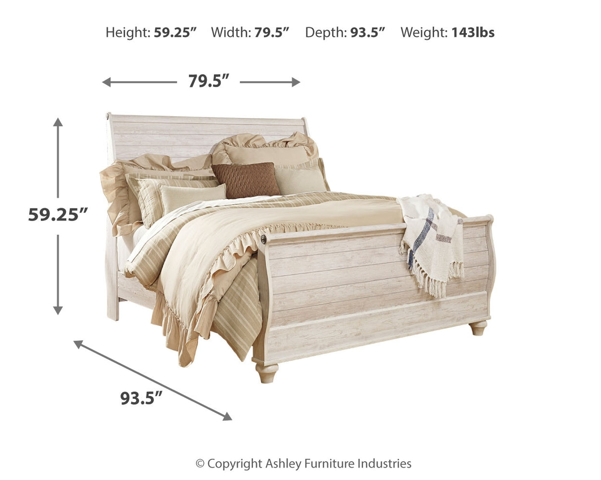 Willowton King Sleigh Bed