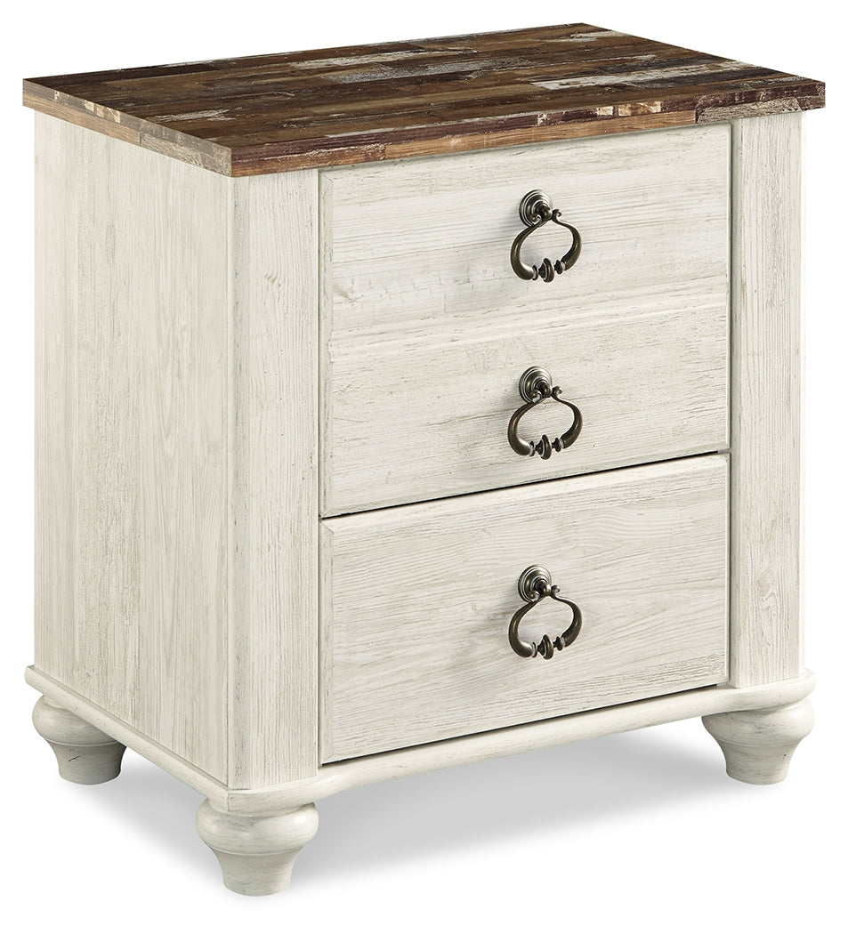Willowton Queen Panel Bed, Dresser, Mirror, and Nightstand