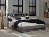 Furniture City Houma - Ashley Furniture - Verishaw Bedroom - California King Upholstered Bed / Gray - PCB2721B22