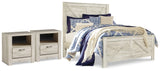 Furniture City Houma - Ashley Furniture - Bellaby Queen Crossbuck Panel Bed and 2 Nightstands - Queen Crossbuck Panel Bed and 2 Nightstands - B331B16