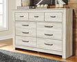 Furniture City Houma - Ashley Furniture - Bellaby Dresser - Seven Drawer Dresser / Whitewash - B331-31