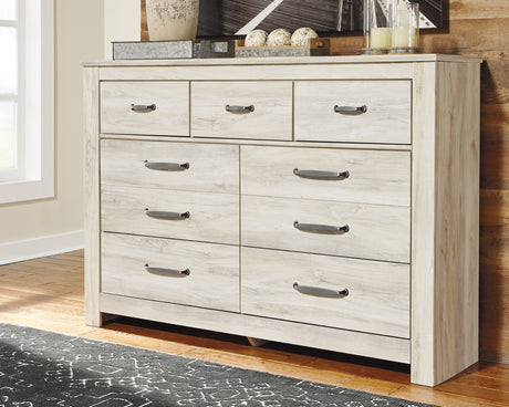 Furniture City Houma - Ashley Furniture - Bellaby Dresser - Seven Drawer Dresser / Whitewash - B331-31