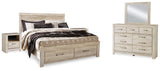 Furniture City Houma - Ashley Furniture - Bellaby King Panel Storage Bed, Dresser, Mirror and 2 Nightstands - King Panel Storage Bed, Dresser, Mirror and 2 Nightstands - B331B19
