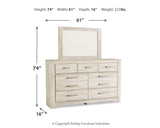 Bellaby Queen Panel Bed, Dresser and Mirror